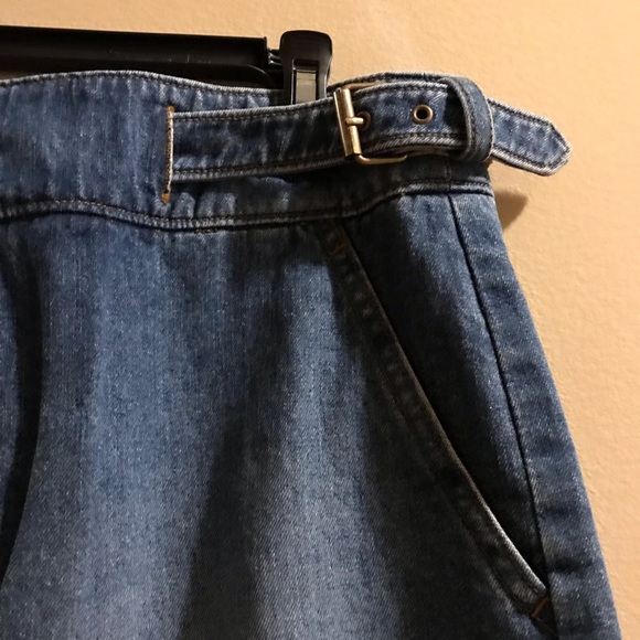 RALPH Ralph Lauren Denim Mini Skirt Buckle - Picture 2 of 6